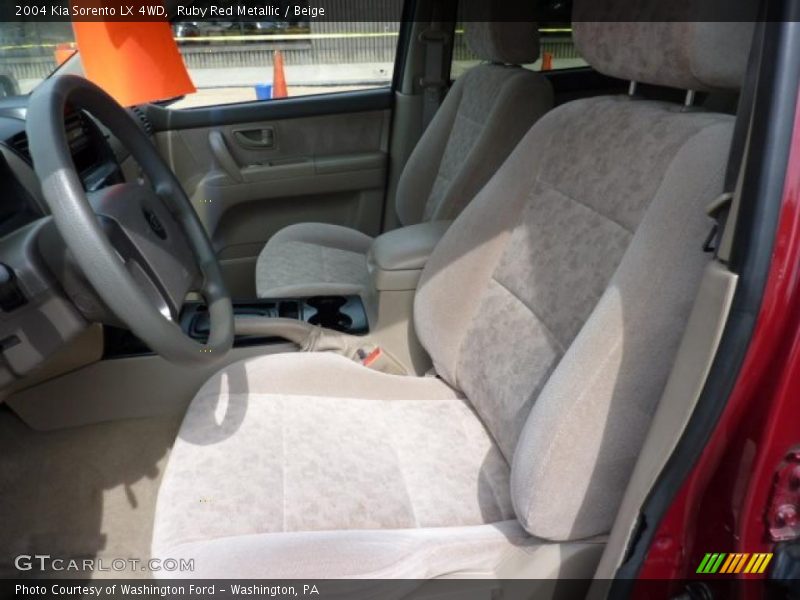Ruby Red Metallic / Beige 2004 Kia Sorento LX 4WD