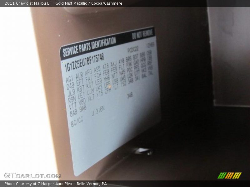 Gold Mist Metallic / Cocoa/Cashmere 2011 Chevrolet Malibu LT