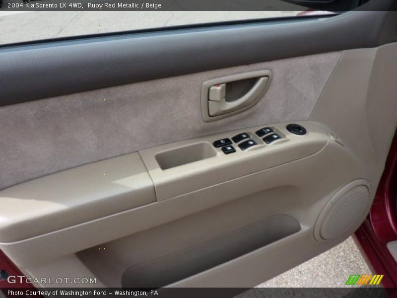 Ruby Red Metallic / Beige 2004 Kia Sorento LX 4WD