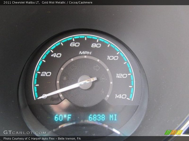 Gold Mist Metallic / Cocoa/Cashmere 2011 Chevrolet Malibu LT