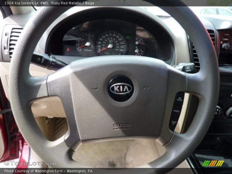 Ruby Red Metallic / Beige 2004 Kia Sorento LX 4WD
