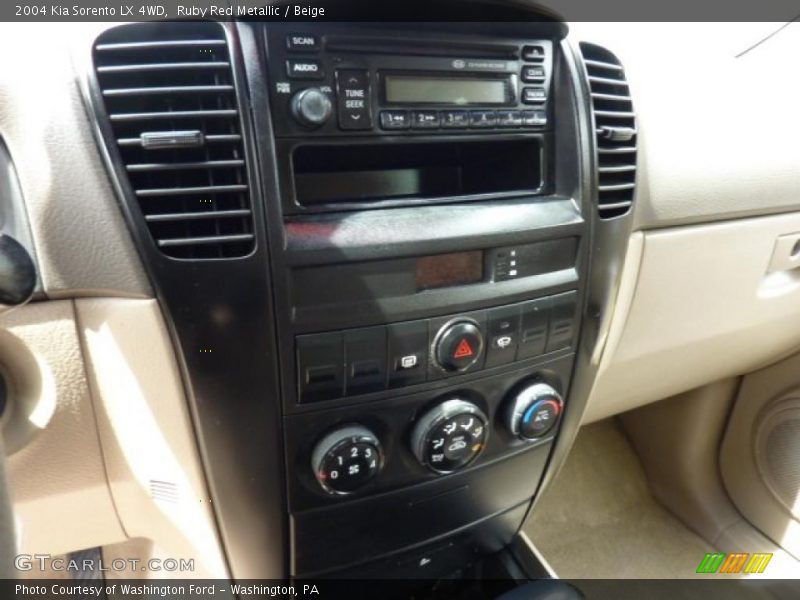 Ruby Red Metallic / Beige 2004 Kia Sorento LX 4WD