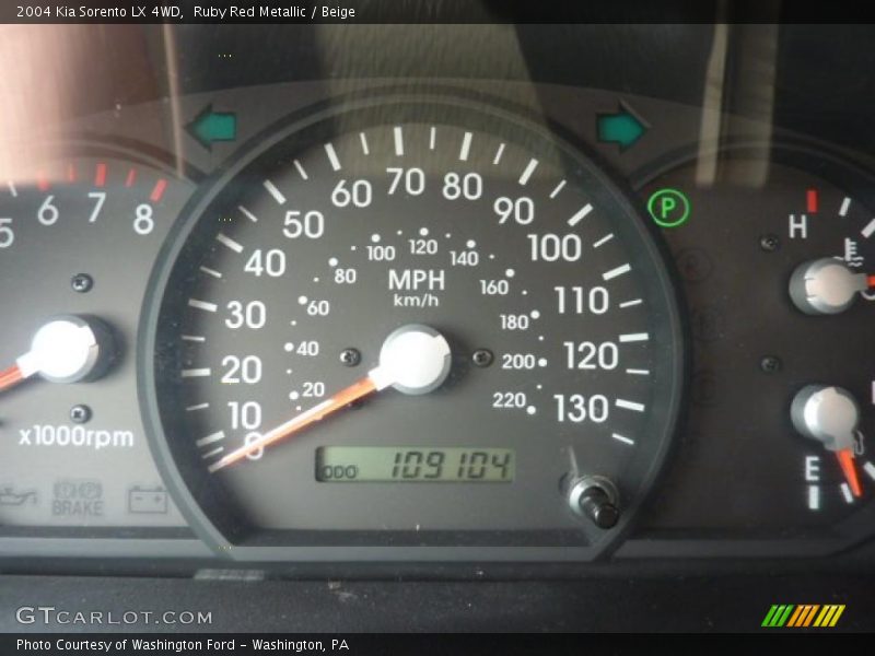 Ruby Red Metallic / Beige 2004 Kia Sorento LX 4WD