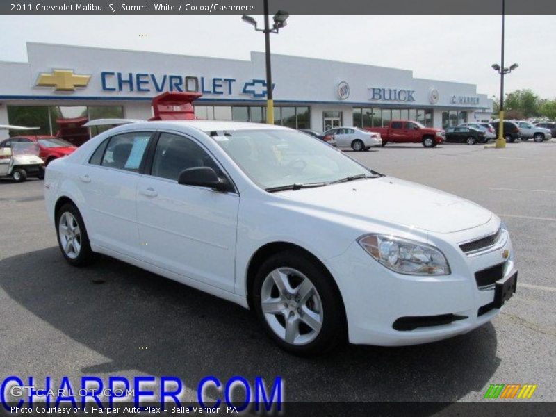 Summit White / Cocoa/Cashmere 2011 Chevrolet Malibu LS