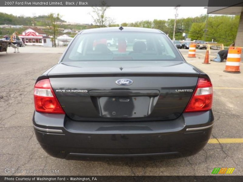 Black / Black 2007 Ford Five Hundred Limited