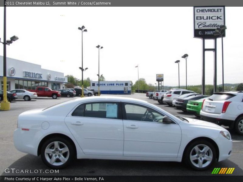 Summit White / Cocoa/Cashmere 2011 Chevrolet Malibu LS