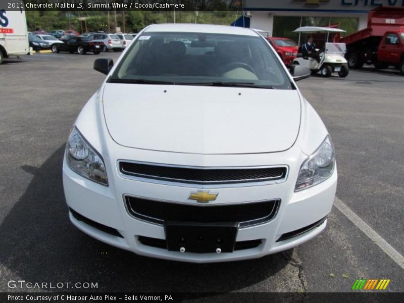Summit White / Cocoa/Cashmere 2011 Chevrolet Malibu LS