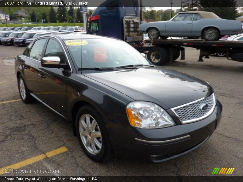 Black / Black 2007 Ford Five Hundred Limited