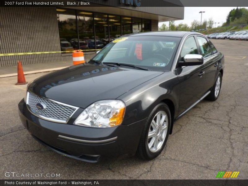 Black / Black 2007 Ford Five Hundred Limited