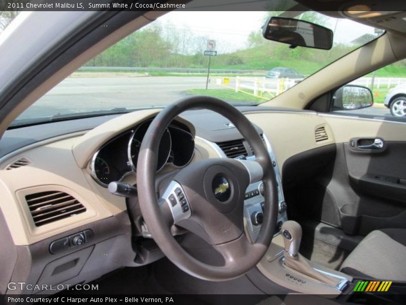 Summit White / Cocoa/Cashmere 2011 Chevrolet Malibu LS