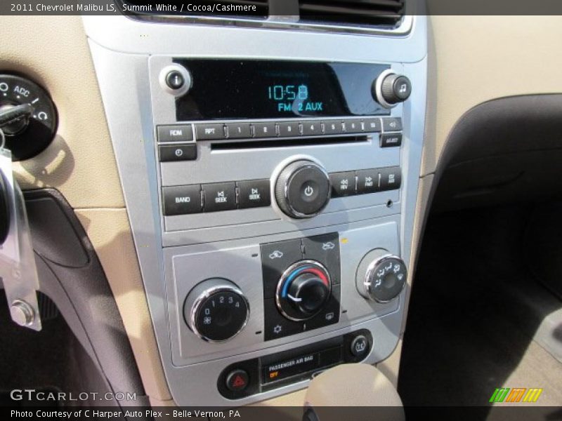 Controls of 2011 Malibu LS
