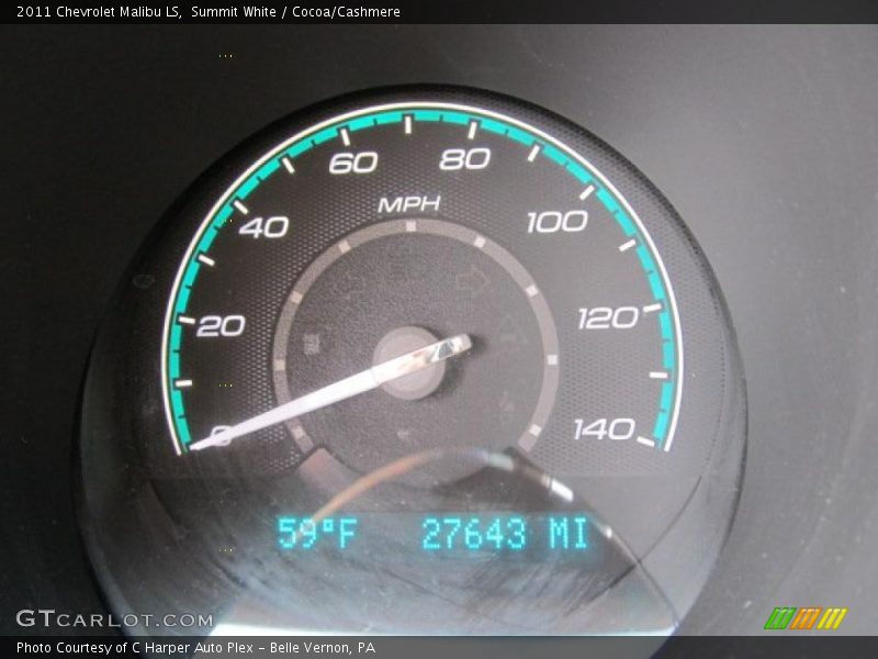 Summit White / Cocoa/Cashmere 2011 Chevrolet Malibu LS
