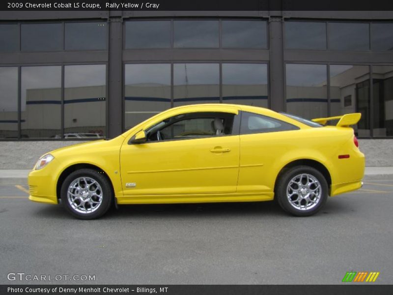 Rally Yellow / Gray 2009 Chevrolet Cobalt LS Coupe