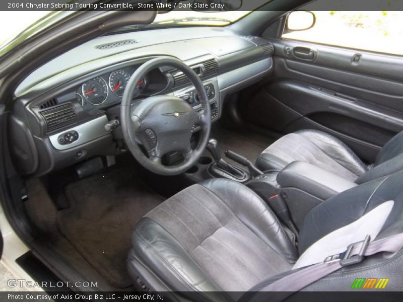 Stone White / Dark Slate Gray 2004 Chrysler Sebring Touring Convertible