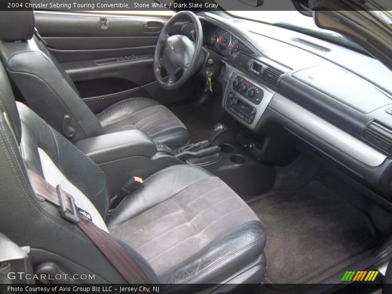 Stone White / Dark Slate Gray 2004 Chrysler Sebring Touring Convertible