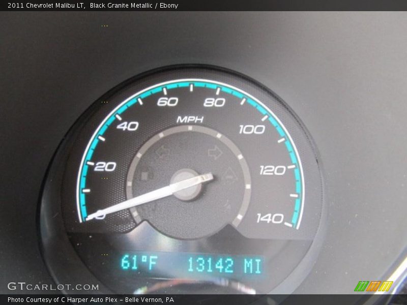 Black Granite Metallic / Ebony 2011 Chevrolet Malibu LT