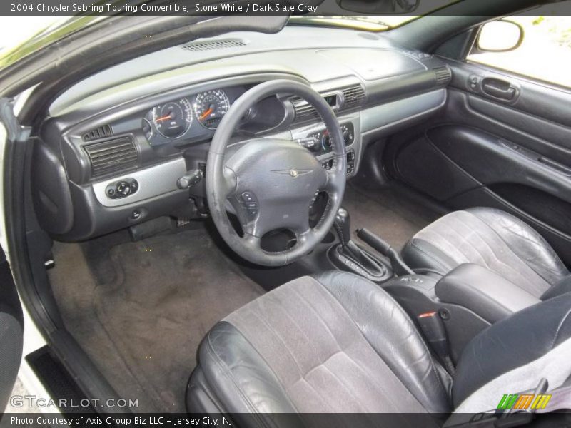 Stone White / Dark Slate Gray 2004 Chrysler Sebring Touring Convertible
