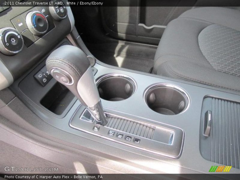White / Ebony/Ebony 2011 Chevrolet Traverse LT AWD