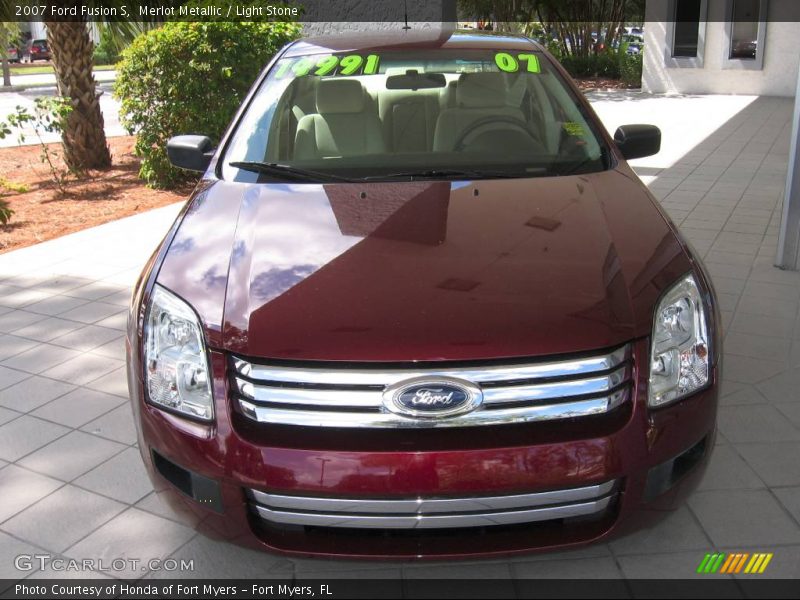 Merlot Metallic / Light Stone 2007 Ford Fusion S