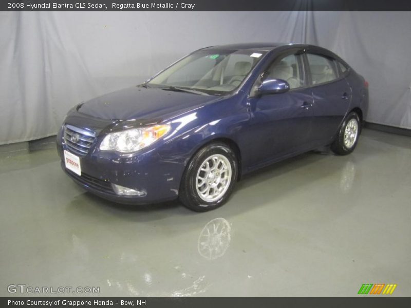 Regatta Blue Metallic / Gray 2008 Hyundai Elantra GLS Sedan