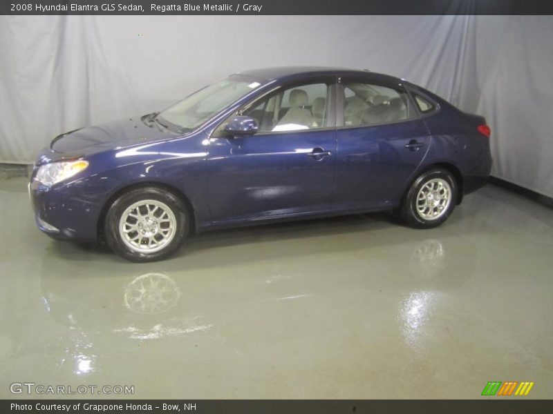Regatta Blue Metallic / Gray 2008 Hyundai Elantra GLS Sedan