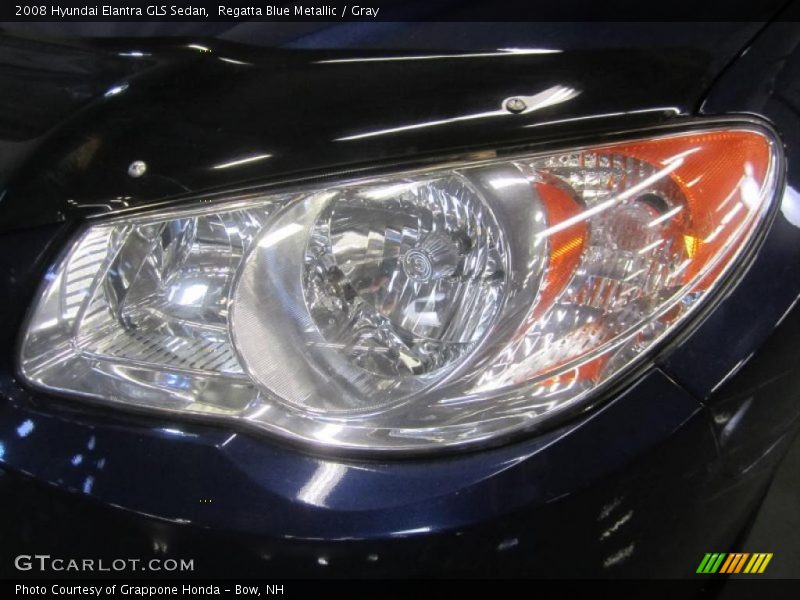 Regatta Blue Metallic / Gray 2008 Hyundai Elantra GLS Sedan
