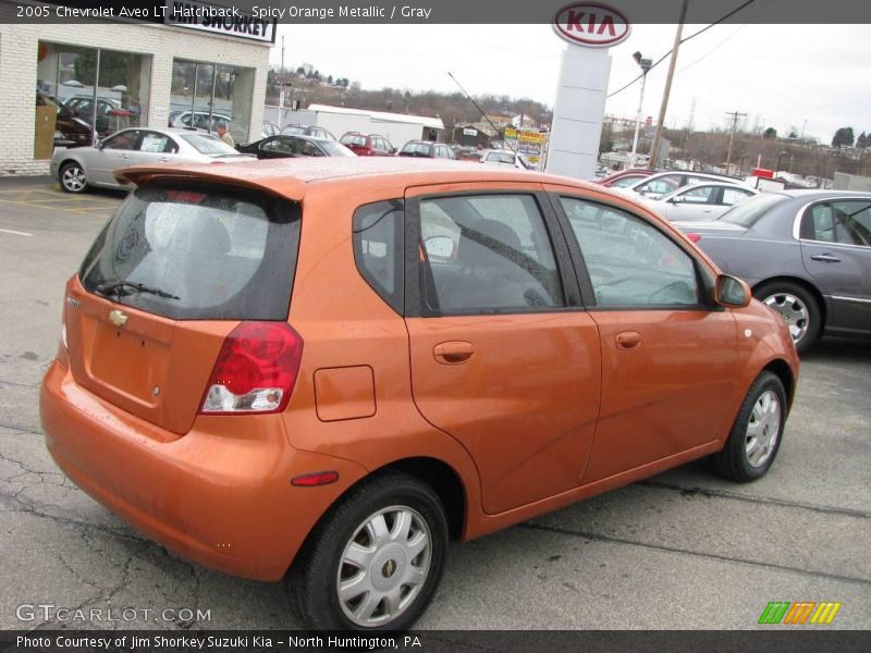 Spicy Orange Metallic / Gray 2005 Chevrolet Aveo LT Hatchback