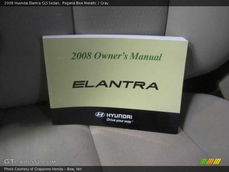 Regatta Blue Metallic / Gray 2008 Hyundai Elantra GLS Sedan