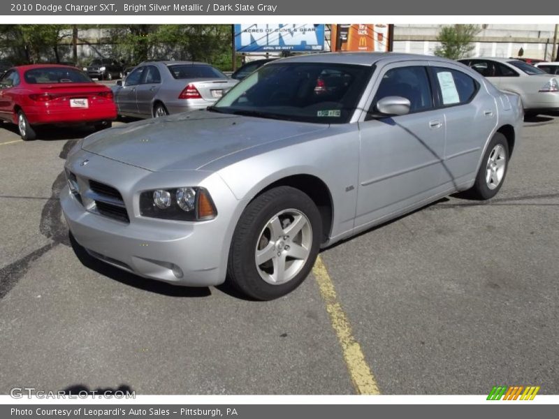 Bright Silver Metallic / Dark Slate Gray 2010 Dodge Charger SXT