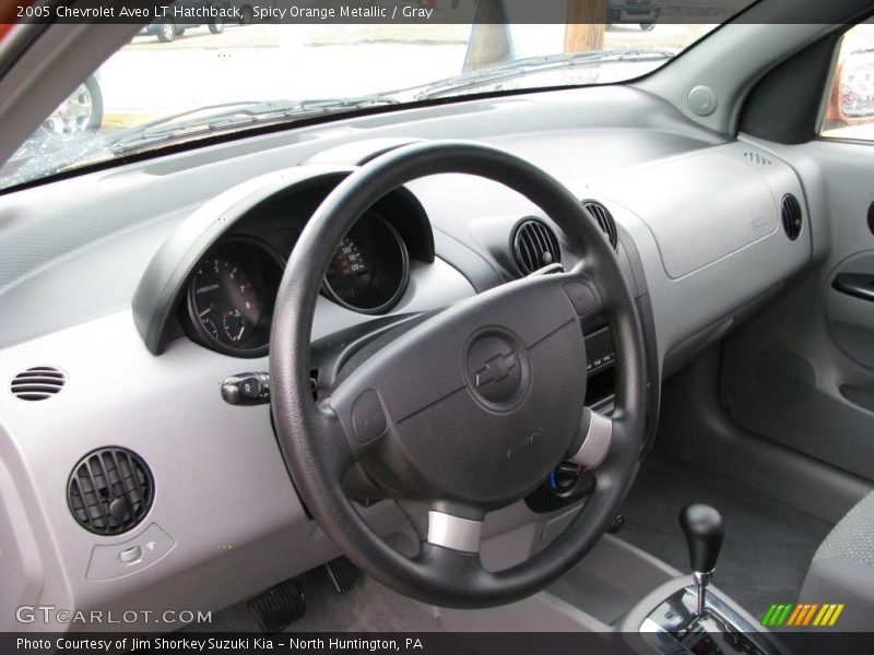 Spicy Orange Metallic / Gray 2005 Chevrolet Aveo LT Hatchback
