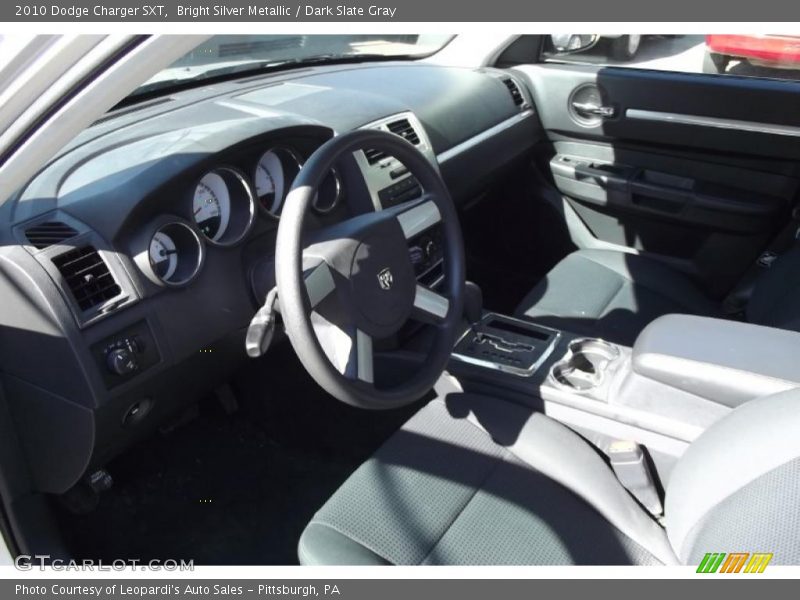Bright Silver Metallic / Dark Slate Gray 2010 Dodge Charger SXT