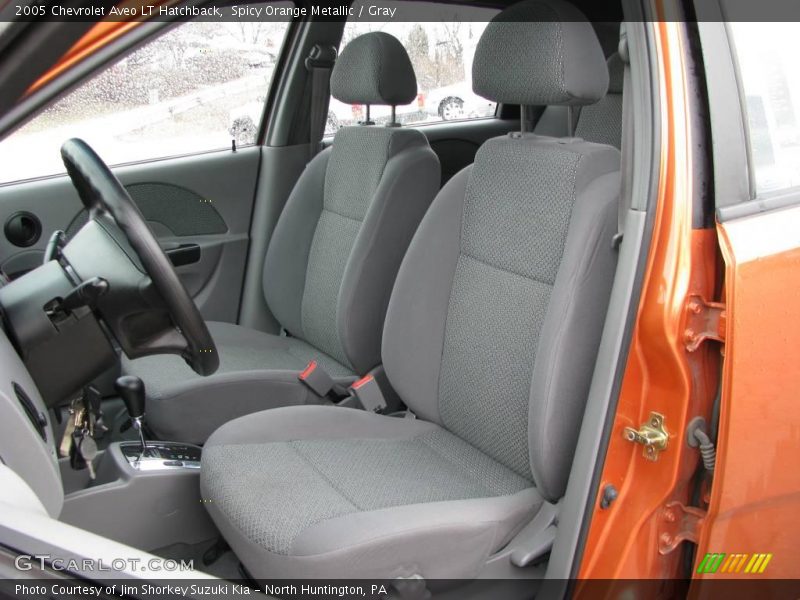 Spicy Orange Metallic / Gray 2005 Chevrolet Aveo LT Hatchback