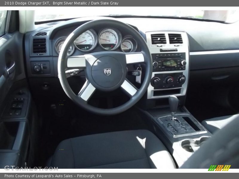 Bright Silver Metallic / Dark Slate Gray 2010 Dodge Charger SXT
