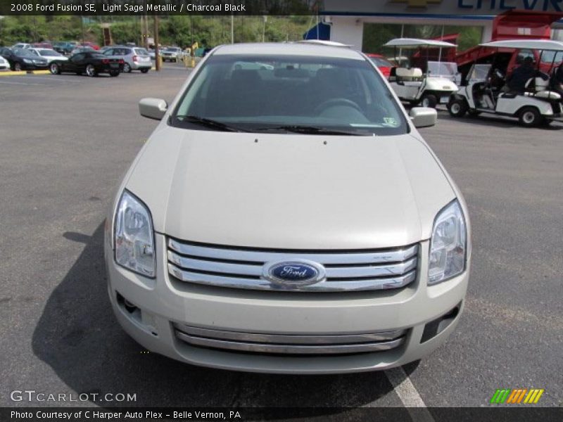 Light Sage Metallic / Charcoal Black 2008 Ford Fusion SE