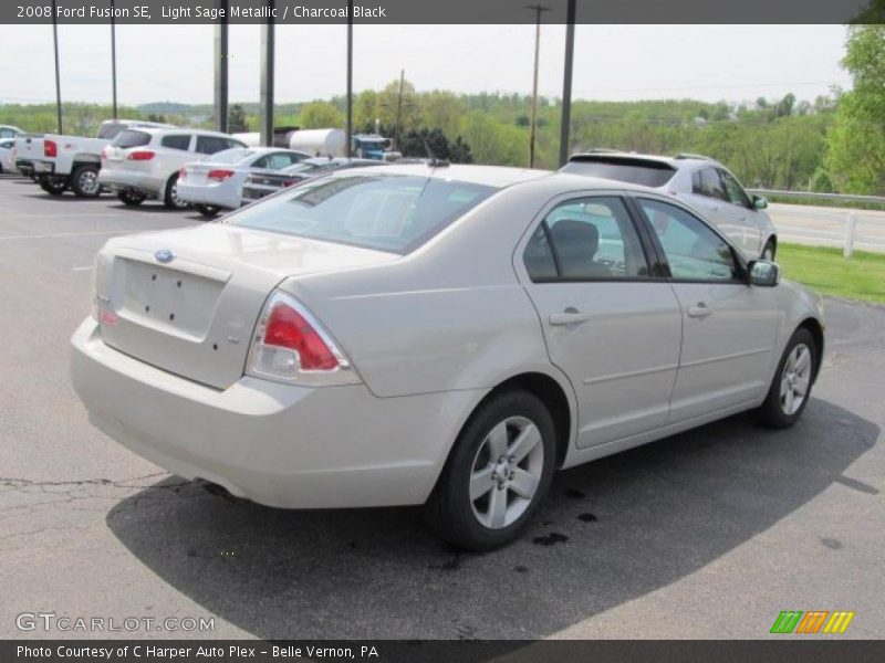 Light Sage Metallic / Charcoal Black 2008 Ford Fusion SE