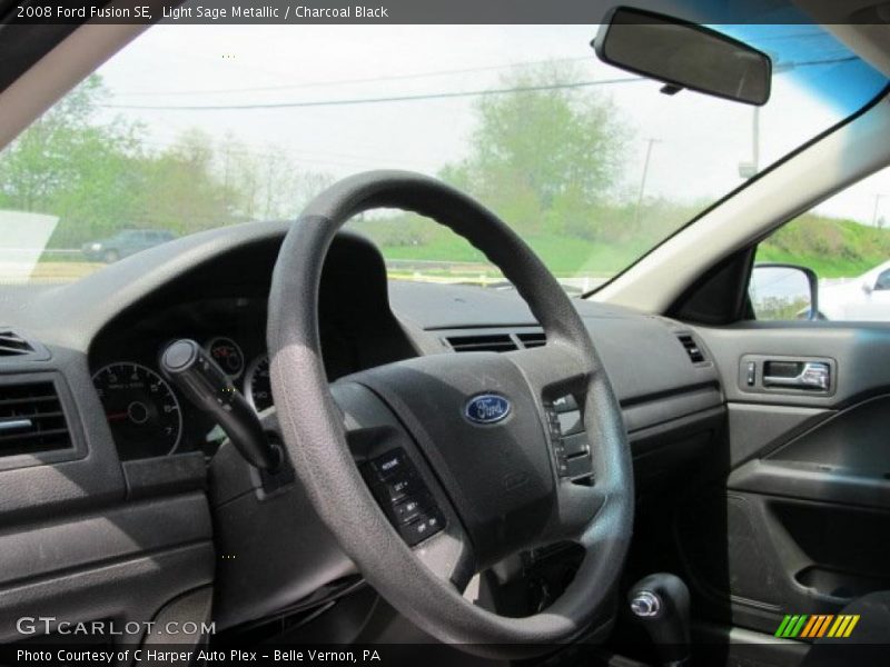 Light Sage Metallic / Charcoal Black 2008 Ford Fusion SE