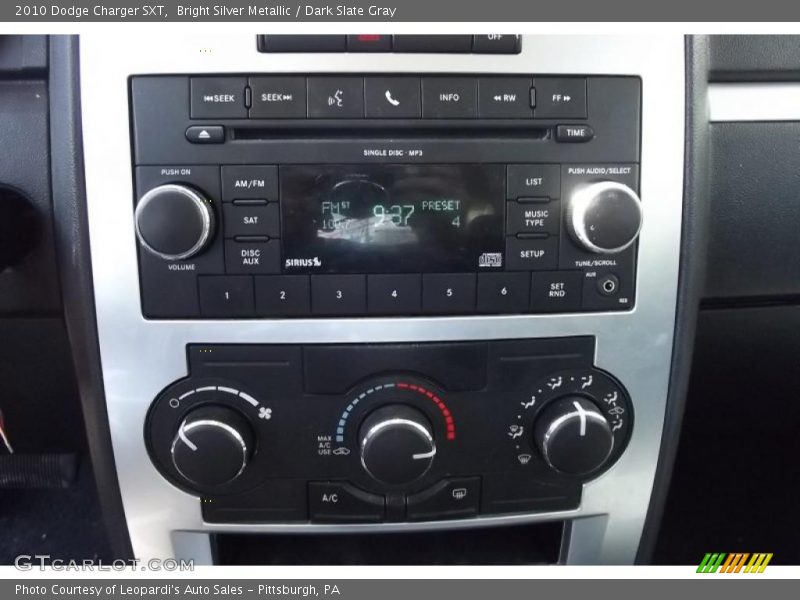 Bright Silver Metallic / Dark Slate Gray 2010 Dodge Charger SXT