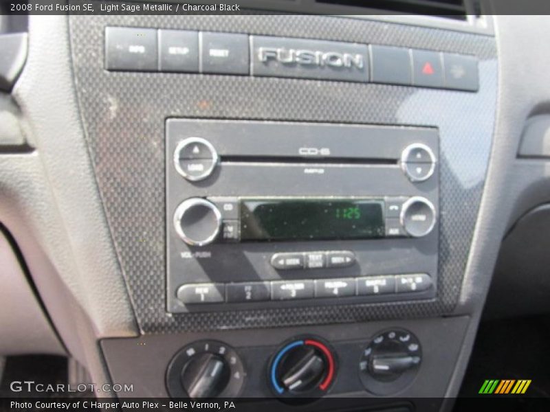 Light Sage Metallic / Charcoal Black 2008 Ford Fusion SE