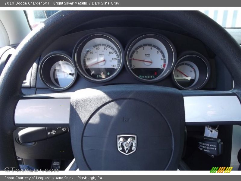 Bright Silver Metallic / Dark Slate Gray 2010 Dodge Charger SXT