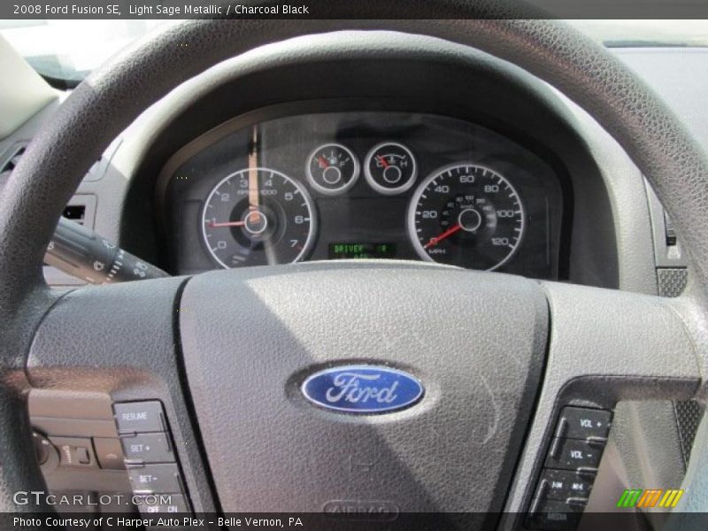 Light Sage Metallic / Charcoal Black 2008 Ford Fusion SE
