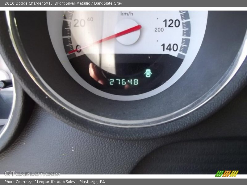 Bright Silver Metallic / Dark Slate Gray 2010 Dodge Charger SXT