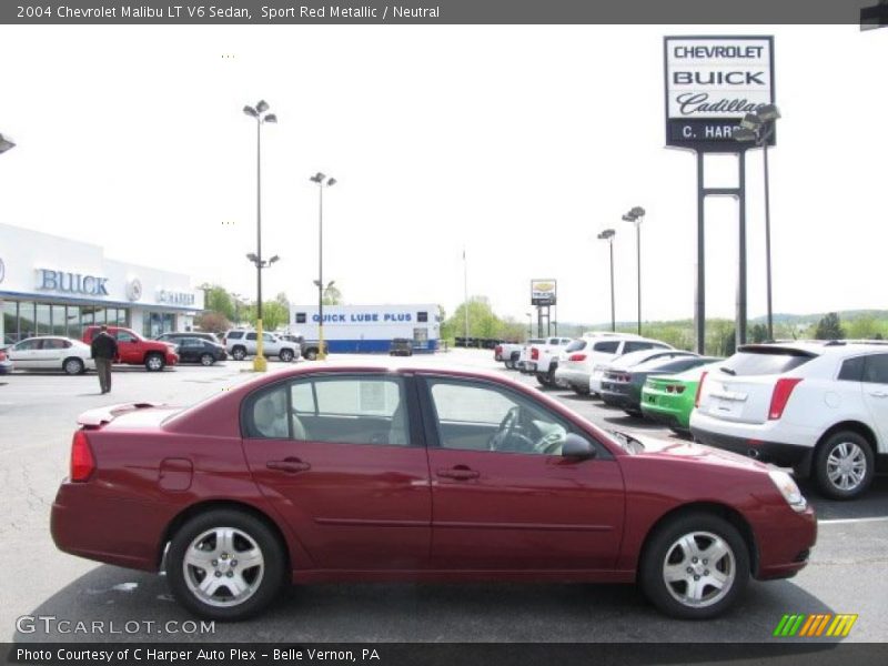 Sport Red Metallic / Neutral 2004 Chevrolet Malibu LT V6 Sedan
