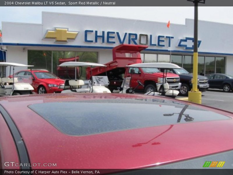 Sport Red Metallic / Neutral 2004 Chevrolet Malibu LT V6 Sedan