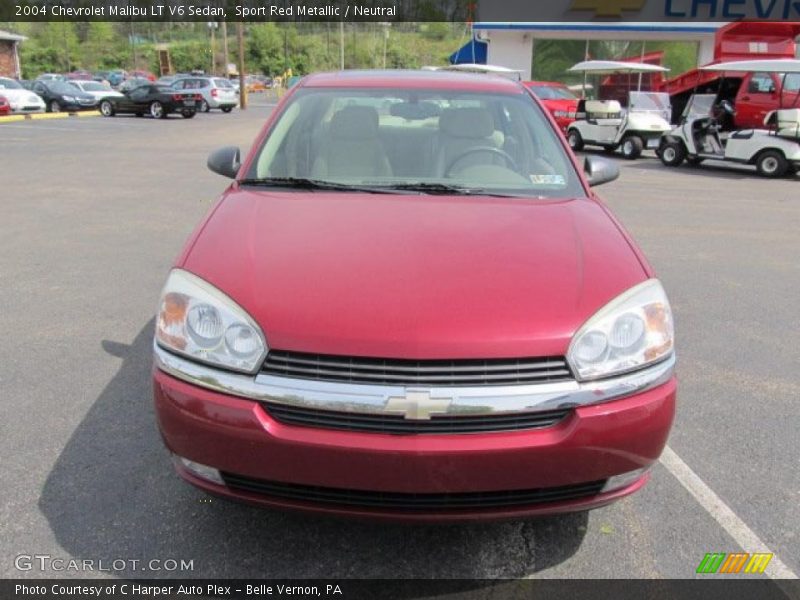 Sport Red Metallic / Neutral 2004 Chevrolet Malibu LT V6 Sedan