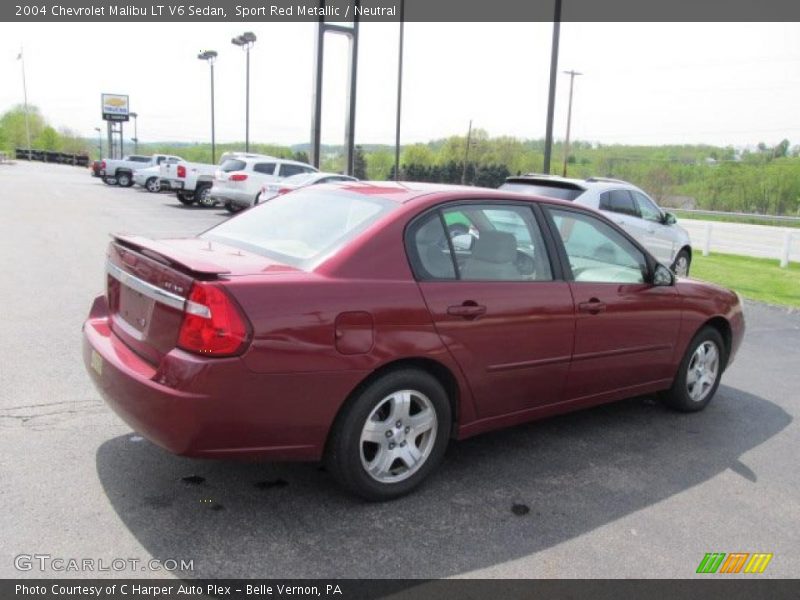 Sport Red Metallic / Neutral 2004 Chevrolet Malibu LT V6 Sedan