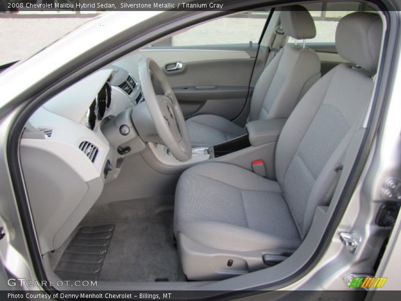  2008 Malibu Hybrid Sedan Titanium Gray Interior