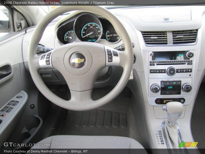 Dashboard of 2008 Malibu Hybrid Sedan