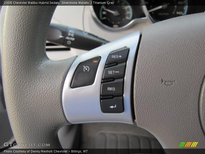 Controls of 2008 Malibu Hybrid Sedan