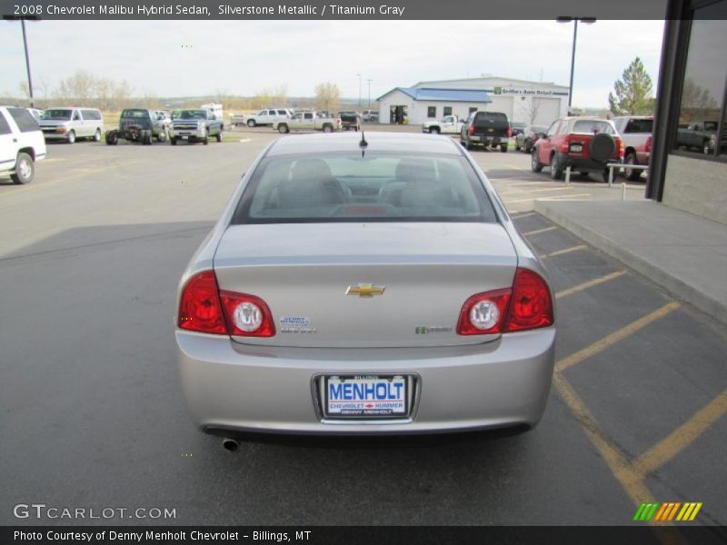 Silverstone Metallic / Titanium Gray 2008 Chevrolet Malibu Hybrid Sedan