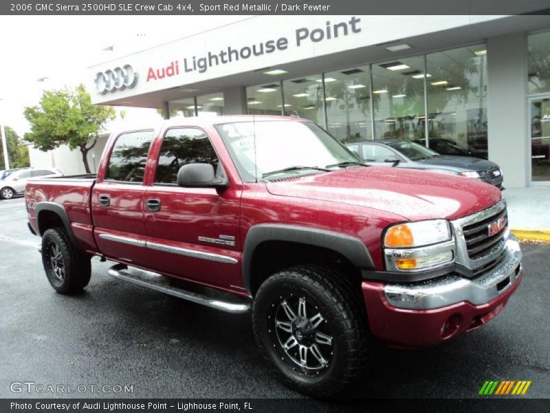 Sport Red Metallic / Dark Pewter 2006 GMC Sierra 2500HD SLE Crew Cab 4x4